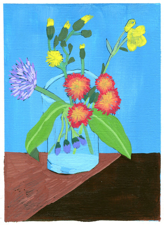 chives, comfrey, buttercup and fox-and-cubs